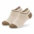 Chaussettes basses 35-38 en maille beige et marron - légères et respirantes