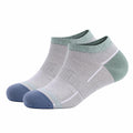 Chaussettes courtes 35-38 en maille gris vert pour sport et quotidien