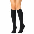 Chaussettes hautes 39-42 noires en maille pour sport et tenue décontractée