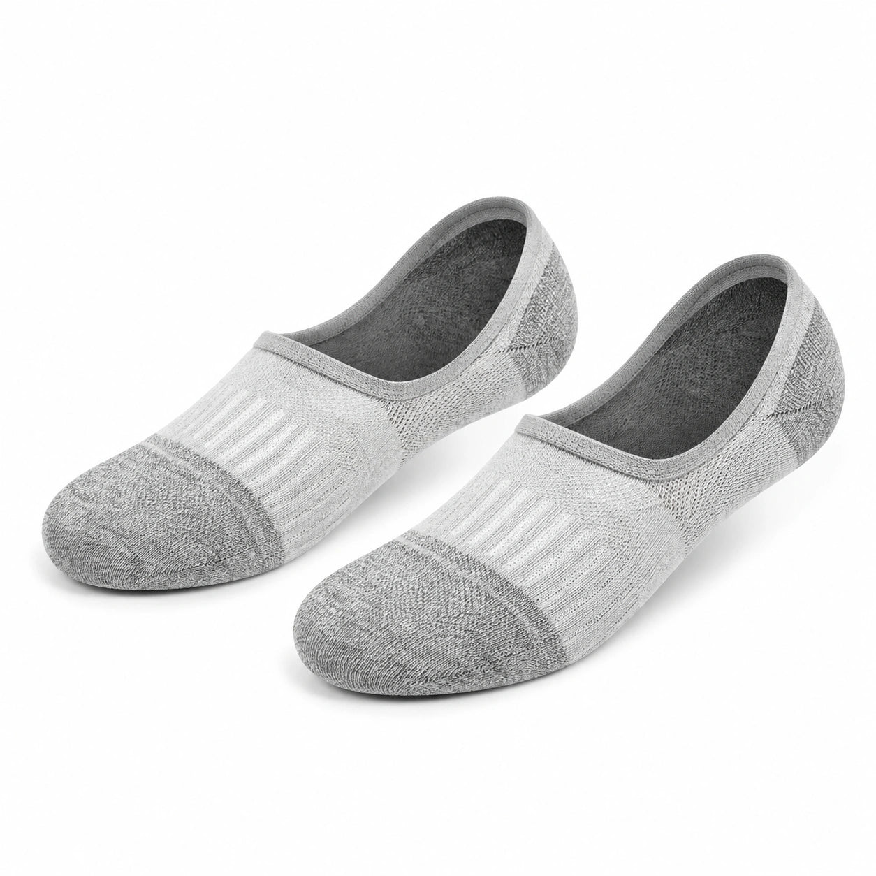 Chaussettes invisibles 39-42 en maille grises pour usage quotidien