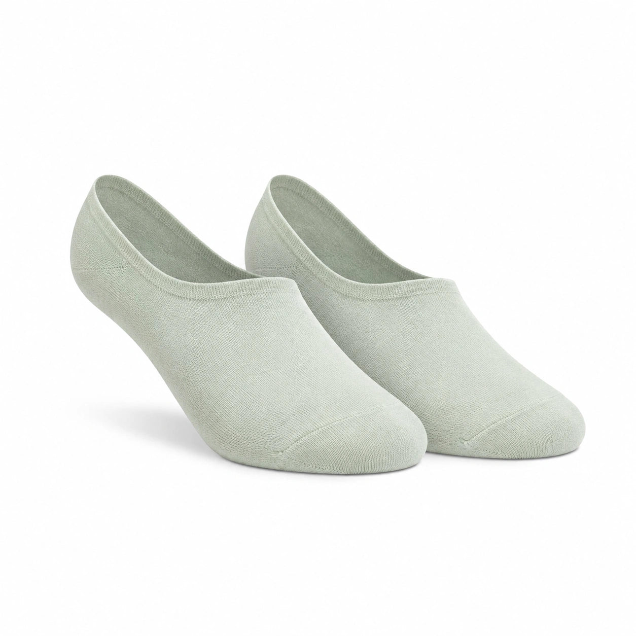 Chaussettes invisibles 43-46 en textile vert sauge pour usage quotidien - coupe basse