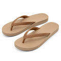 Tongs 42/43 beige et marron à semelle texturée pour plage
